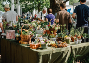 a market in Brentwood, Los Angeles